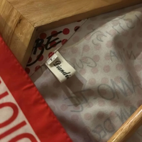 Diandina Didi Vintage Button Down Shirt Large Red White - Picture 5 of 7